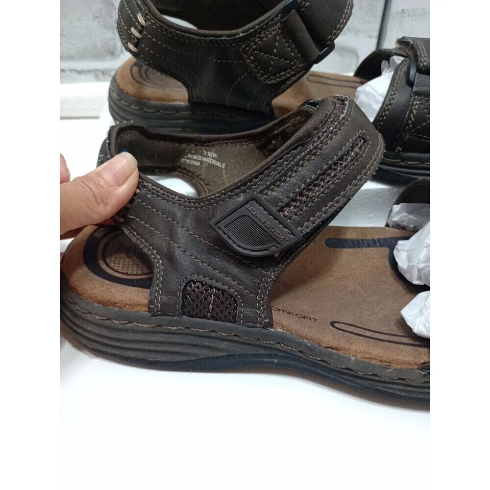 Men’s Nunn Bush Dual Comfort Open Toed Sandals W/ Two Straps Size 12
